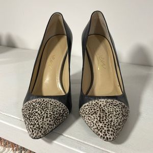 Rowen pumps with pony hair toes